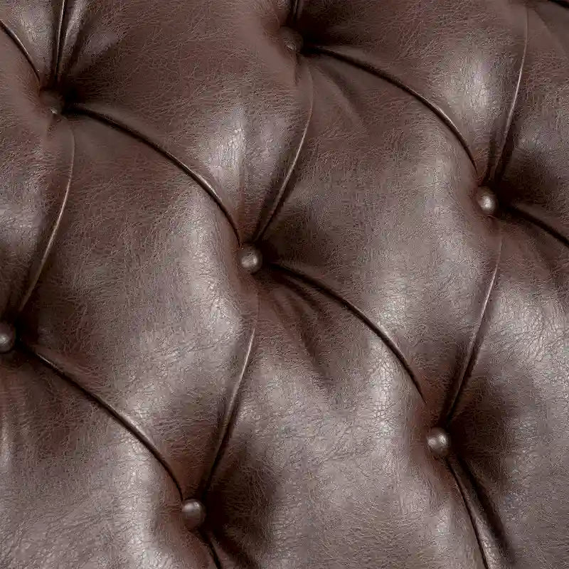 Armlose Indoor-Chaiselongue mit Knopfheftung