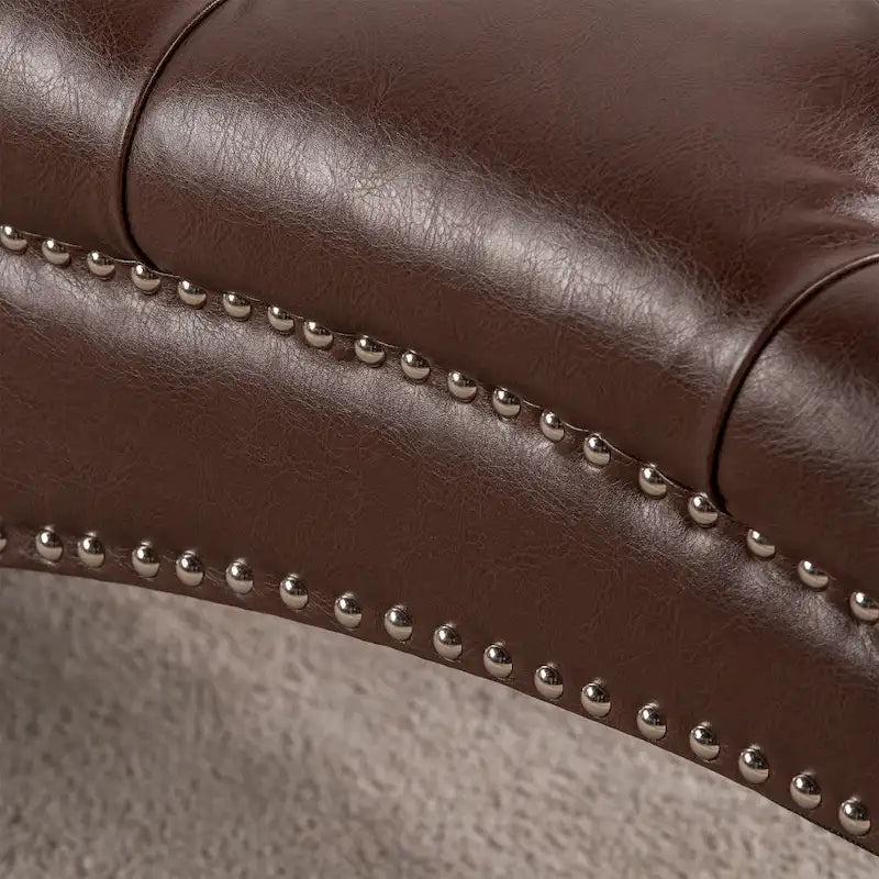 Armlose Indoor-Chaiselongue mit Knopfheftung