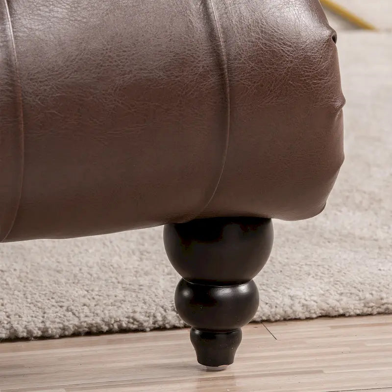 Armlose Indoor-Chaiselongue mit Knopfheftung