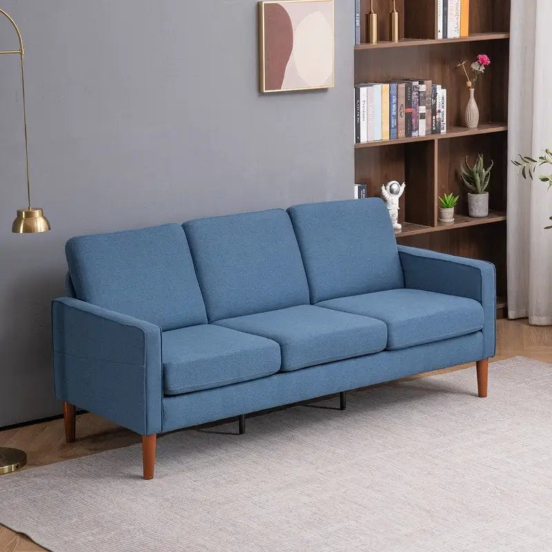 3-Sitzer Massivholzrahmen-Sofa mit Stauraum