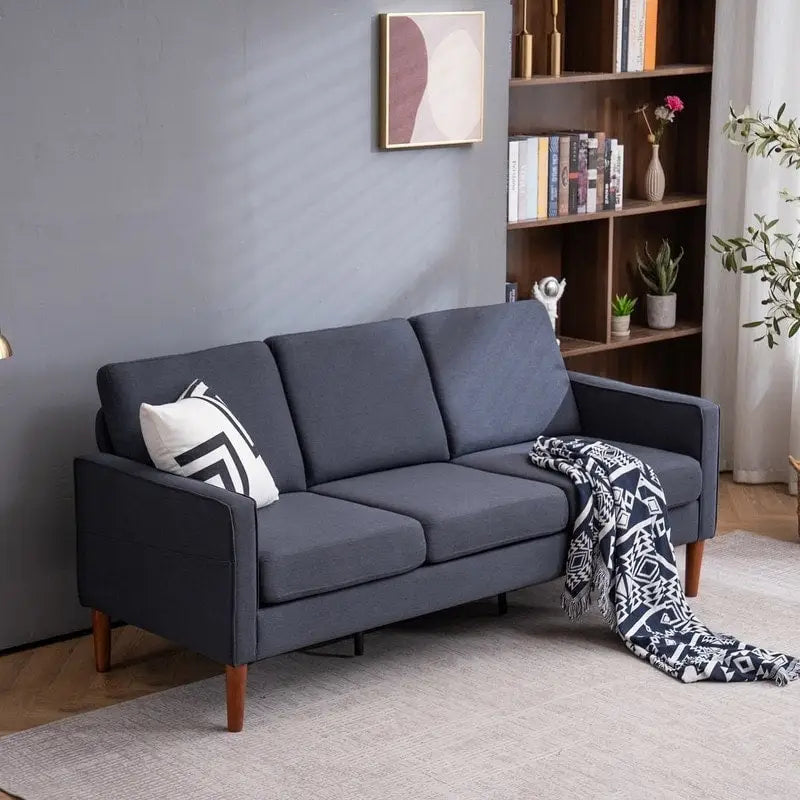 3-Sitzer Massivholzrahmen-Sofa mit Stauraum