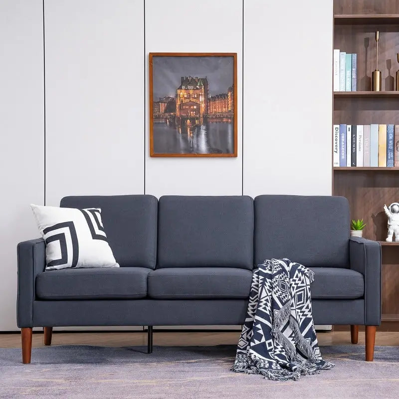 3-Sitzer Massivholzrahmen-Sofa mit Stauraum