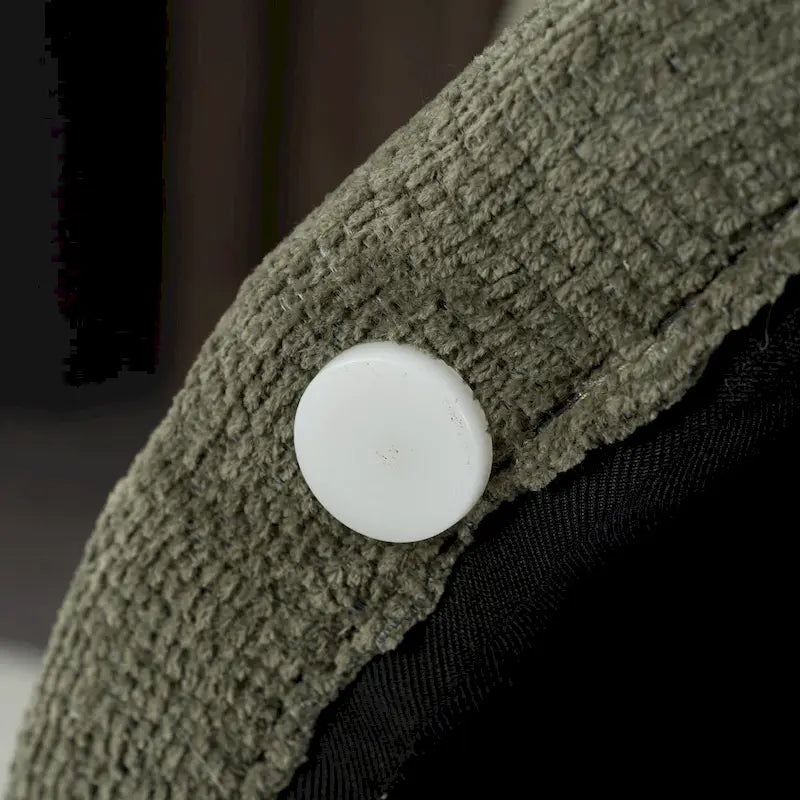 Bouclé gepolsterter um 360° drehbarer Akzentsessel