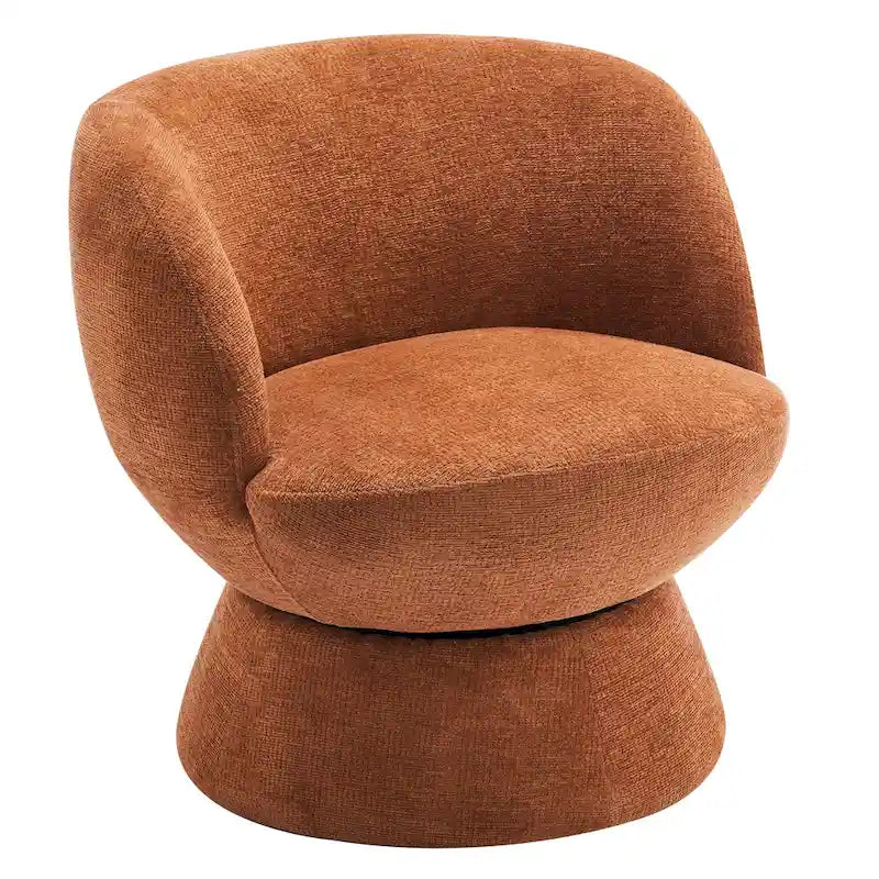 Bouclé gepolsterter um 360° drehbarer Akzentsessel