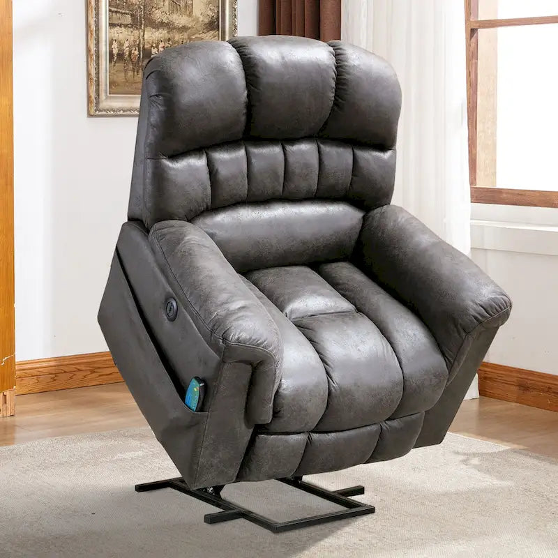 42 Zoll breiter, extragroßer Power-Lift-Sessel mit Massage und Heizung