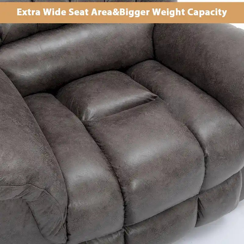 42 Zoll breiter, extragroßer Power-Lift-Sessel mit Massage und Heizung