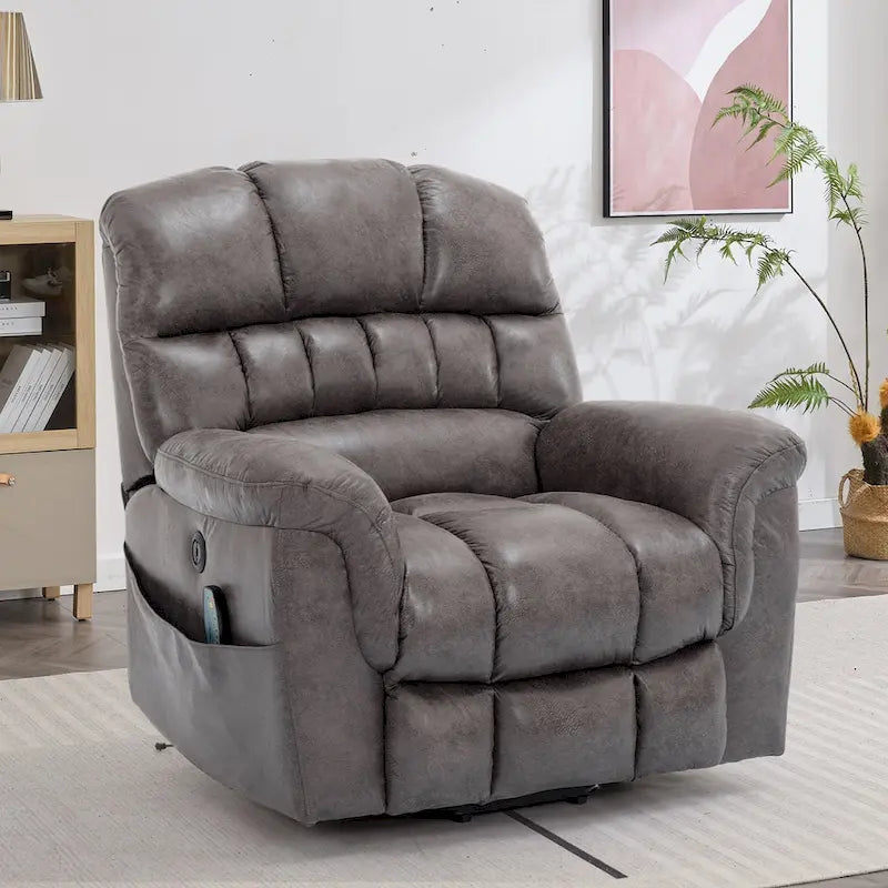 42 Zoll breiter, extragroßer Power-Lift-Sessel mit Massage und Heizung