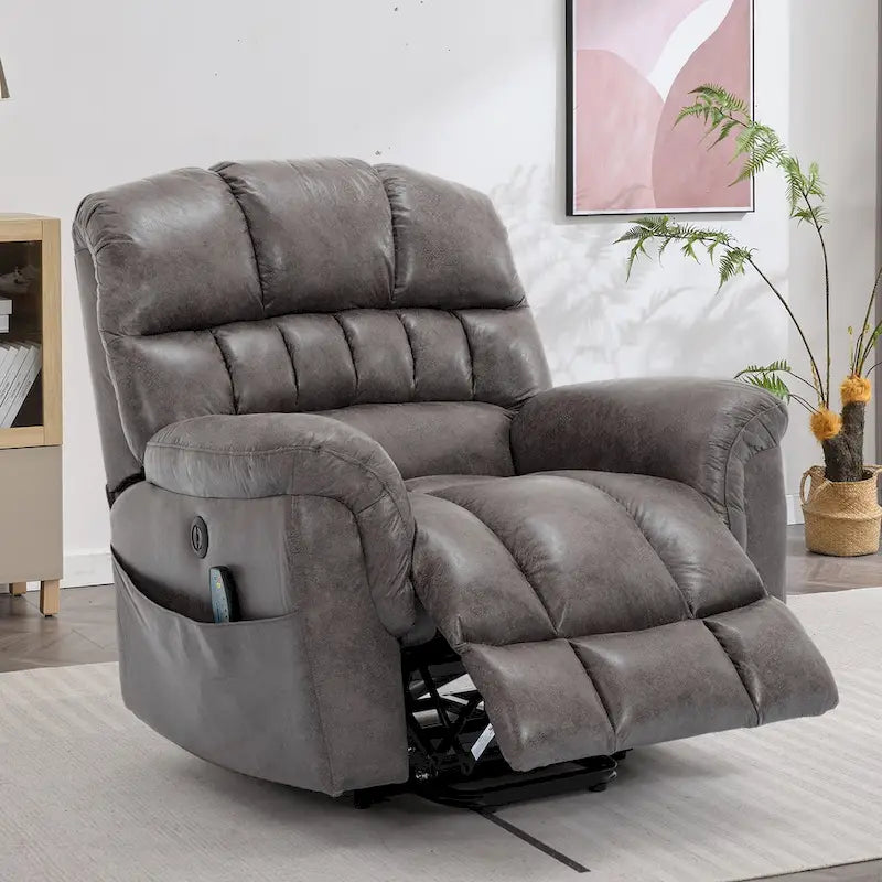 42 Zoll breiter, extragroßer Power-Lift-Sessel mit Massage und Heizung