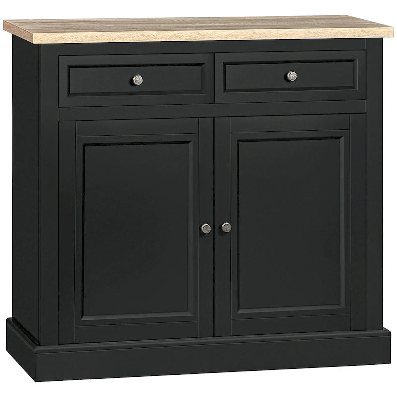 Sideboard Anrichte mit 2 Schubladen und Doppeltürenschrank