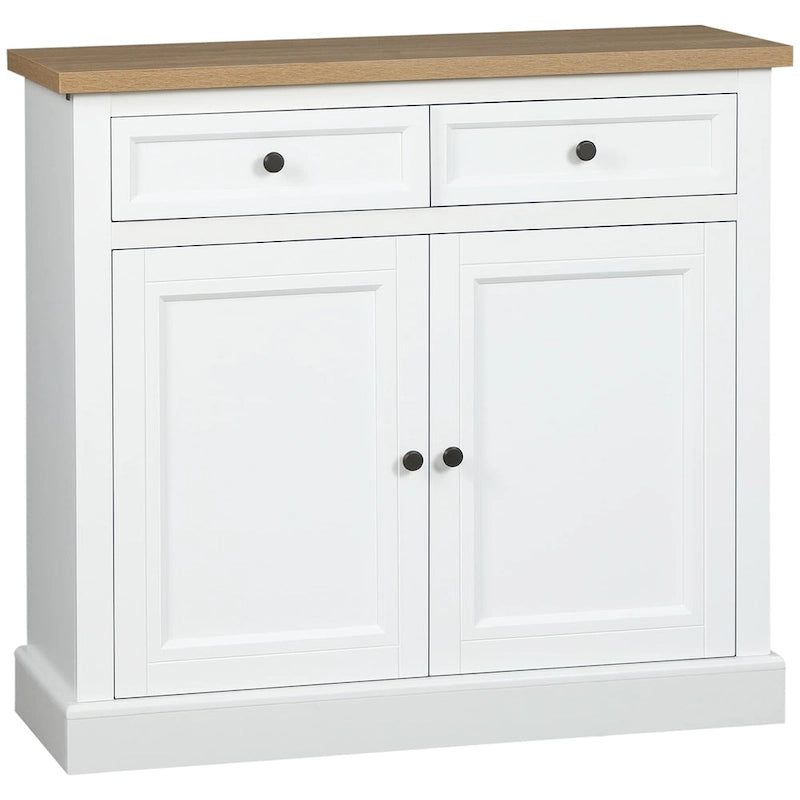 Sideboard Anrichte mit 2 Schubladen und Doppeltürenschrank