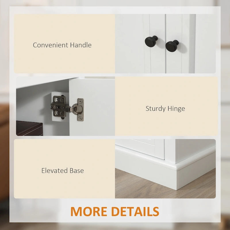 Sideboard Anrichte mit 2 Schubladen und Doppeltürenschrank