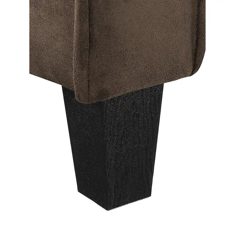 Modernes Mikrofaser-Loveseat mit getufteten Rückenkissen