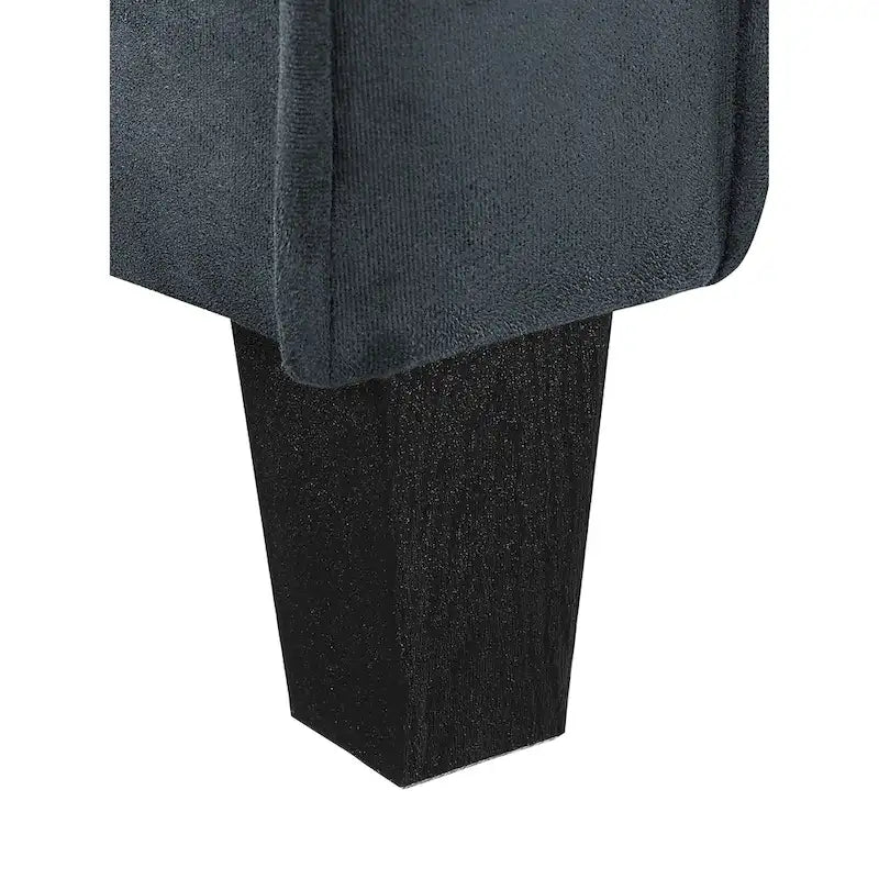 Modernes Mikrofaser-Loveseat mit getufteten Rückenkissen