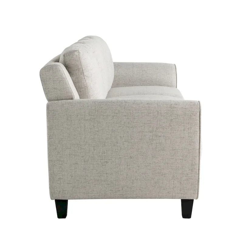 Modernes Mikrofaser-Loveseat mit getufteten Rückenkissen