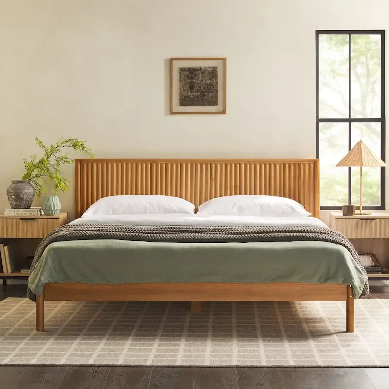 Übergangs-Massivholz-Kingsize-Bett