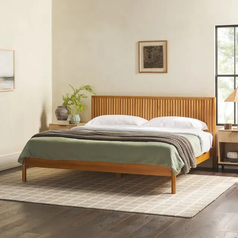 Übergangs-Massivholz-Kingsize-Bett