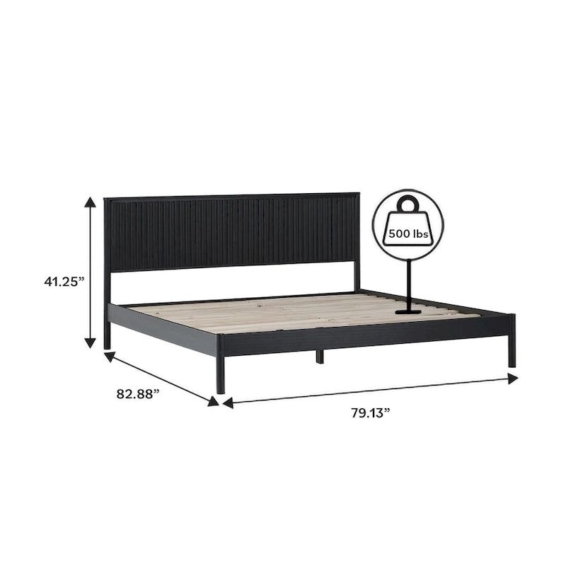 Übergangs-Massivholz-Kingsize-Bett
