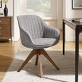 Moderner Home-Office-Drehsessel mit Holzbeinen