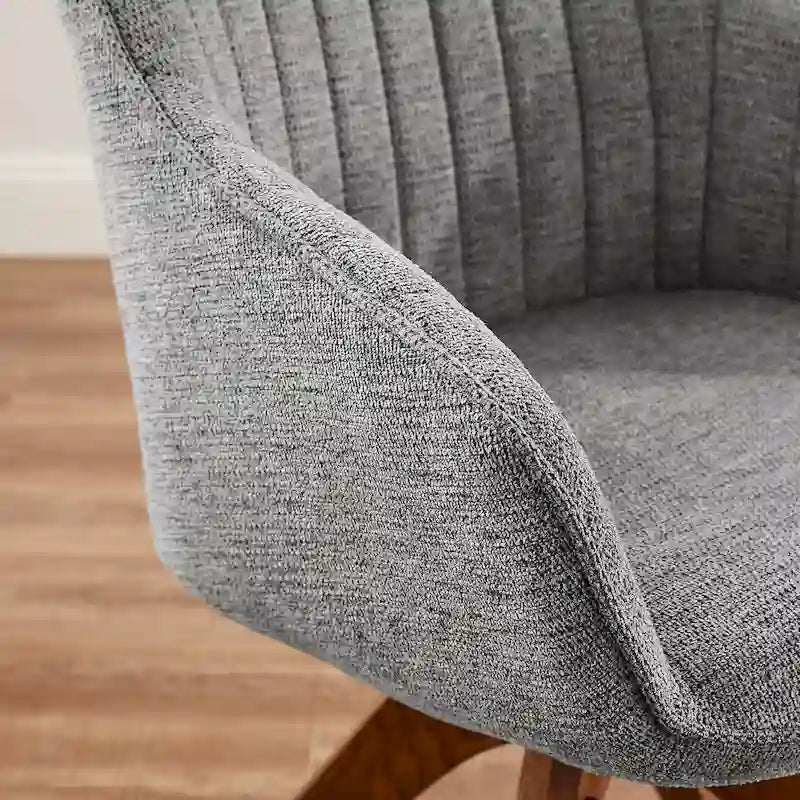 Moderner Home-Office-Drehsessel mit Holzbeinen