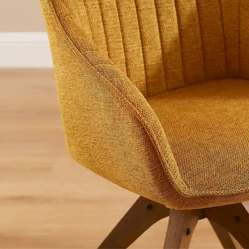 Moderner Home-Office-Drehsessel mit Holzbeinen