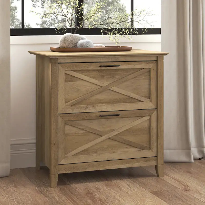Bauernhaus Aktenschrank mit 2 Schubladen (quer)