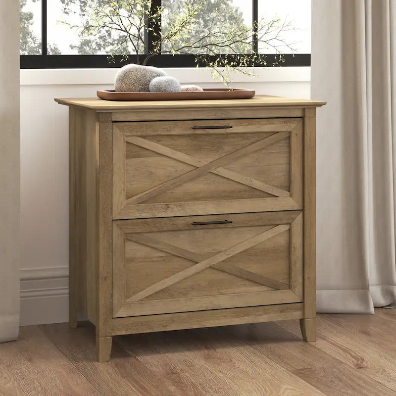 Bauernhaus Aktenschrank mit 2 Schubladen (quer)