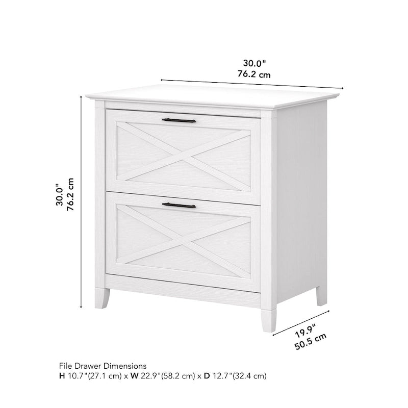 Bauernhaus Aktenschrank mit 2 Schubladen (quer)