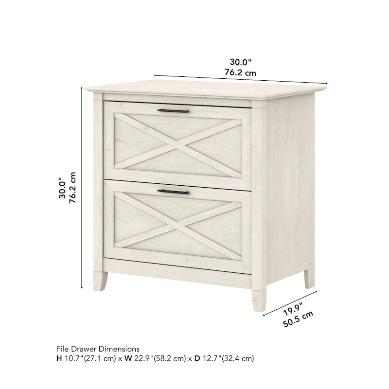 Bauernhaus Aktenschrank mit 2 Schubladen (quer)