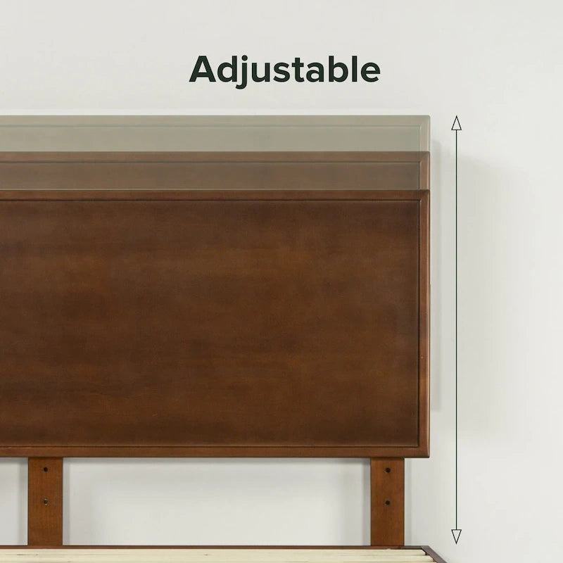 Deluxe Mid-Century Plattformbett aus Holz