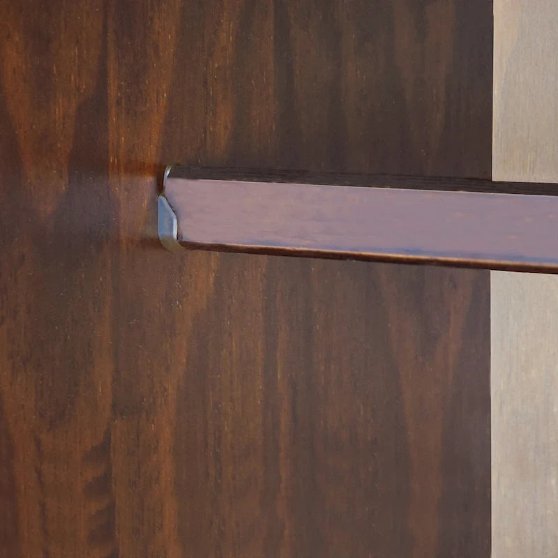 100 % Massivholz-Kleiderschrank mit Massivholz- oder Spiegeltüren