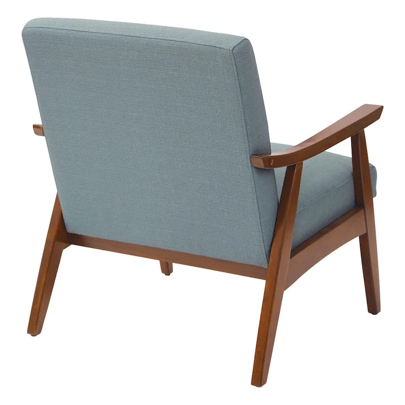Mid-Century Sessel mit angewinkelten Holzbeinen