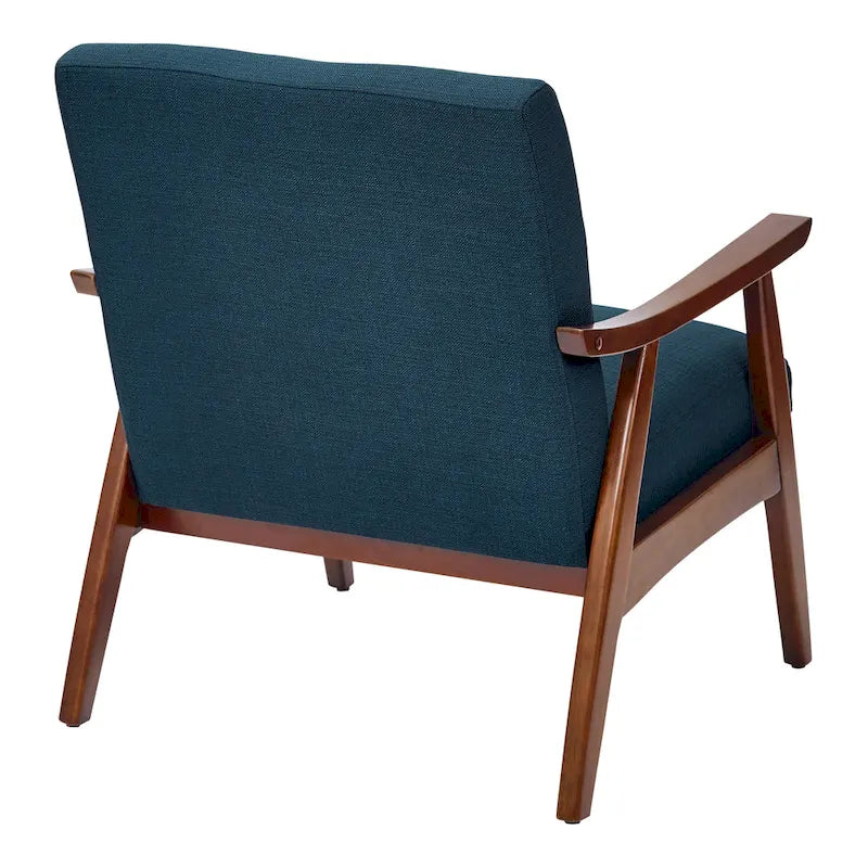 Mid-Century Sessel mit angewinkelten Holzbeinen