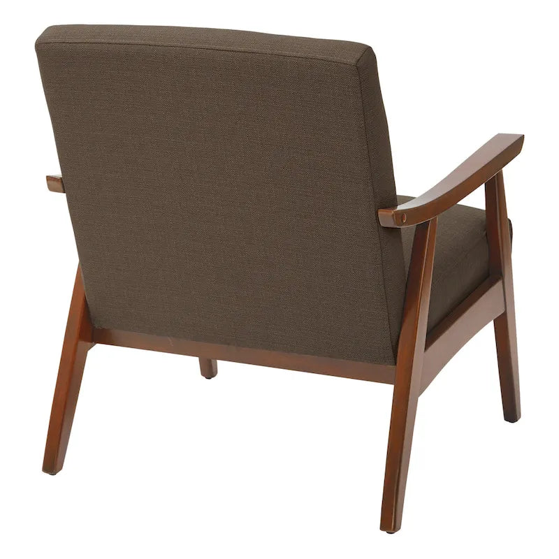 Mid-Century Sessel mit angewinkelten Holzbeinen