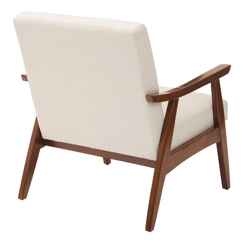 Mid-Century Sessel mit angewinkelten Holzbeinen