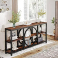 70.9" Industrial Sofa Konsolentisch mit Metallbeinen - 3 Ebenen