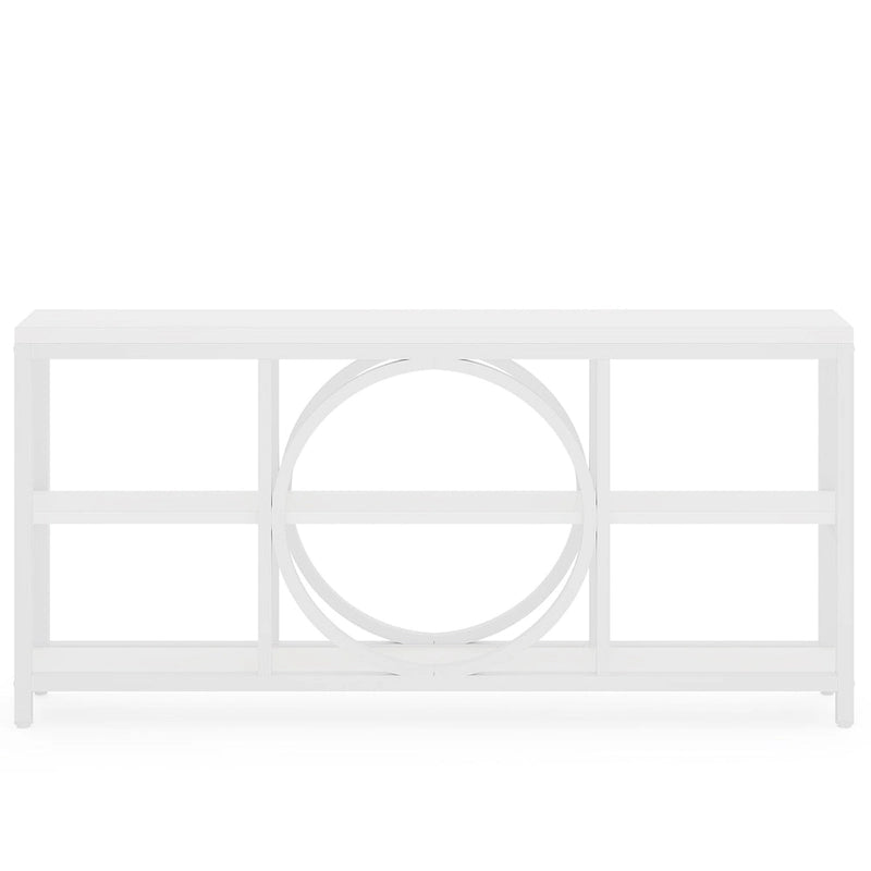 70.9" Industrial Sofa Konsolentisch mit Metallbeinen - 3 Ebenen