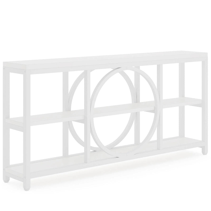 70.9" Industrial Sofa Konsolentisch mit Metallbeinen - 3 Ebenen