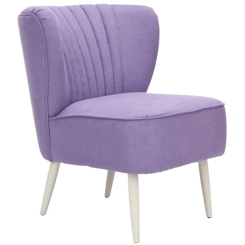 Mid-Century Akzentstuhl mit Regenbogenstreifen - 24B x 28T x 30H