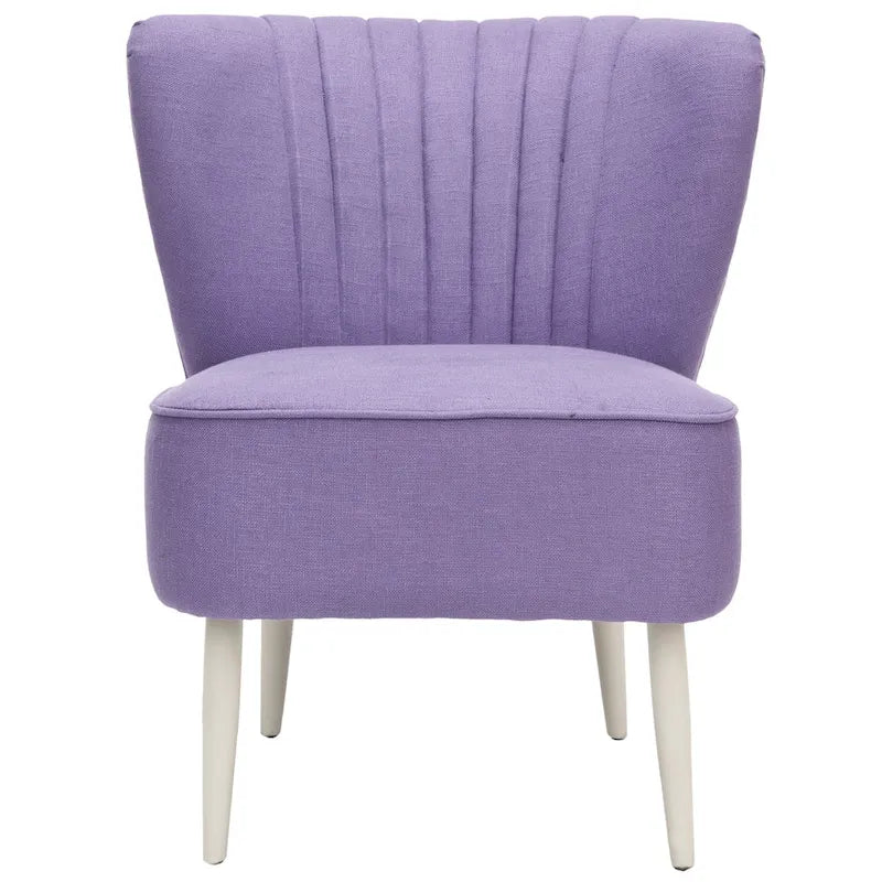Mid-Century Akzentstuhl mit Regenbogenstreifen - 24B x 28T x 30H