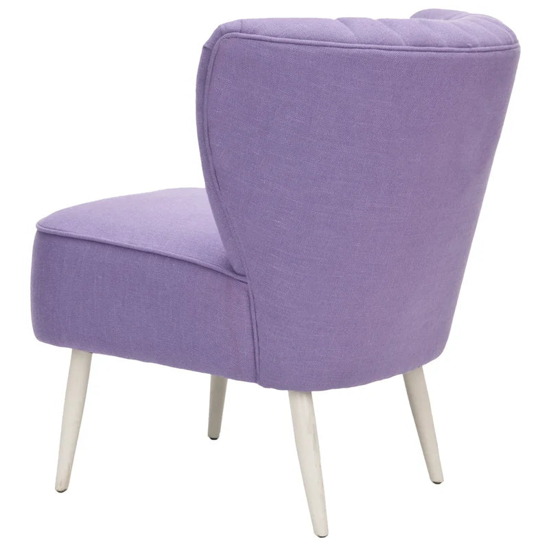 Mid-Century Akzentstuhl mit Regenbogenstreifen - 24B x 28T x 30H