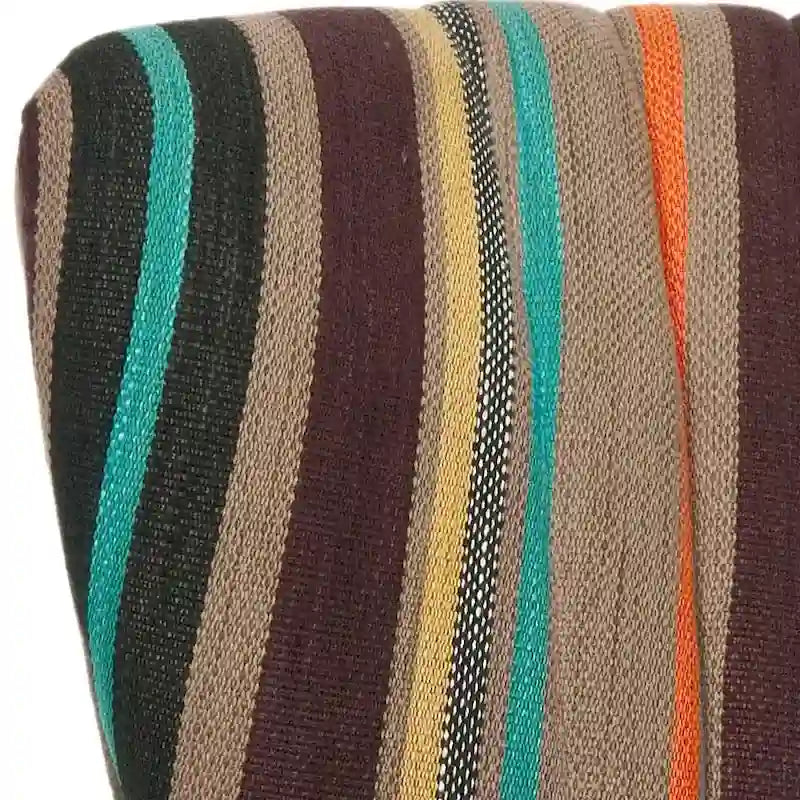 Mid-Century Akzentstuhl mit Regenbogenstreifen - 24B x 28T x 30H