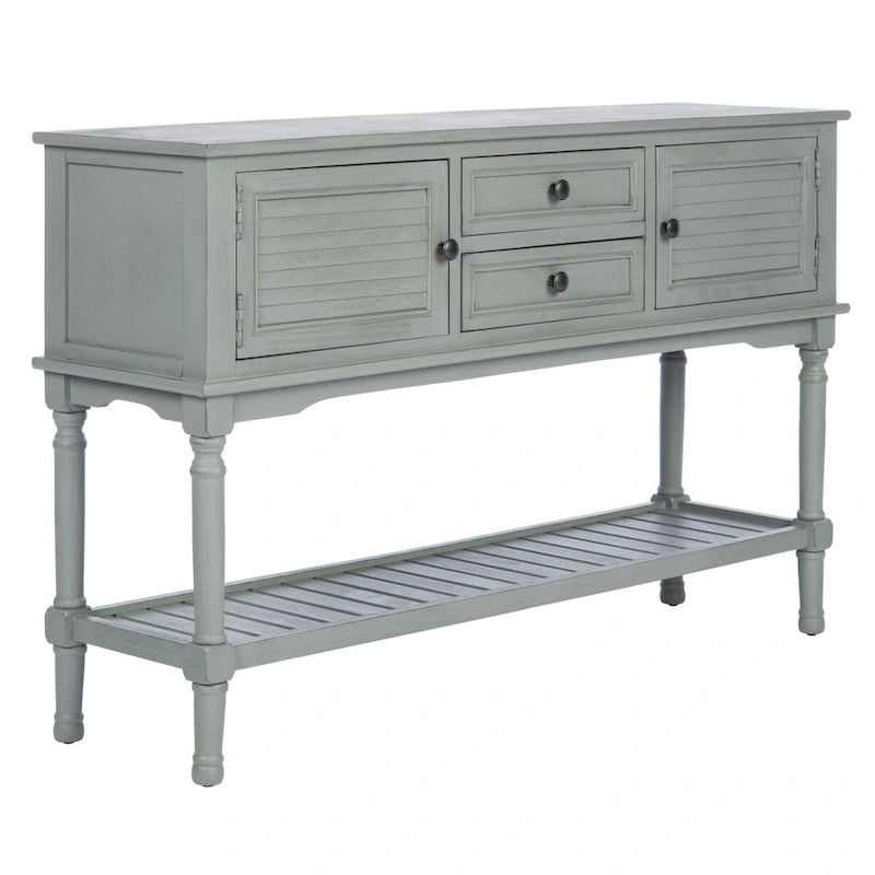 2-Schubladen-2-Türen-Konsolentisch – 119B x 33T x 76H cm