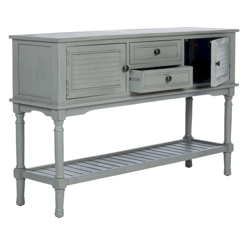2-Schubladen-2-Türen-Konsolentisch – 119B x 33T x 76H cm