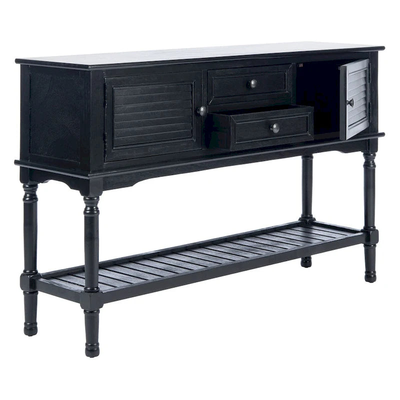 2-Schubladen-2-Türen-Konsolentisch – 119B x 33T x 76H cm