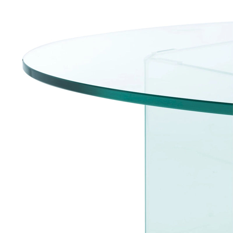 Couchtisch aus gehärtetem Glas – 47Bx28Tx16H