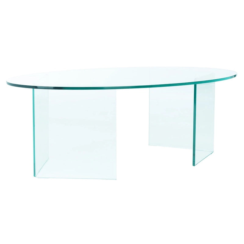 Couchtisch aus gehärtetem Glas – 47Bx28Tx16H