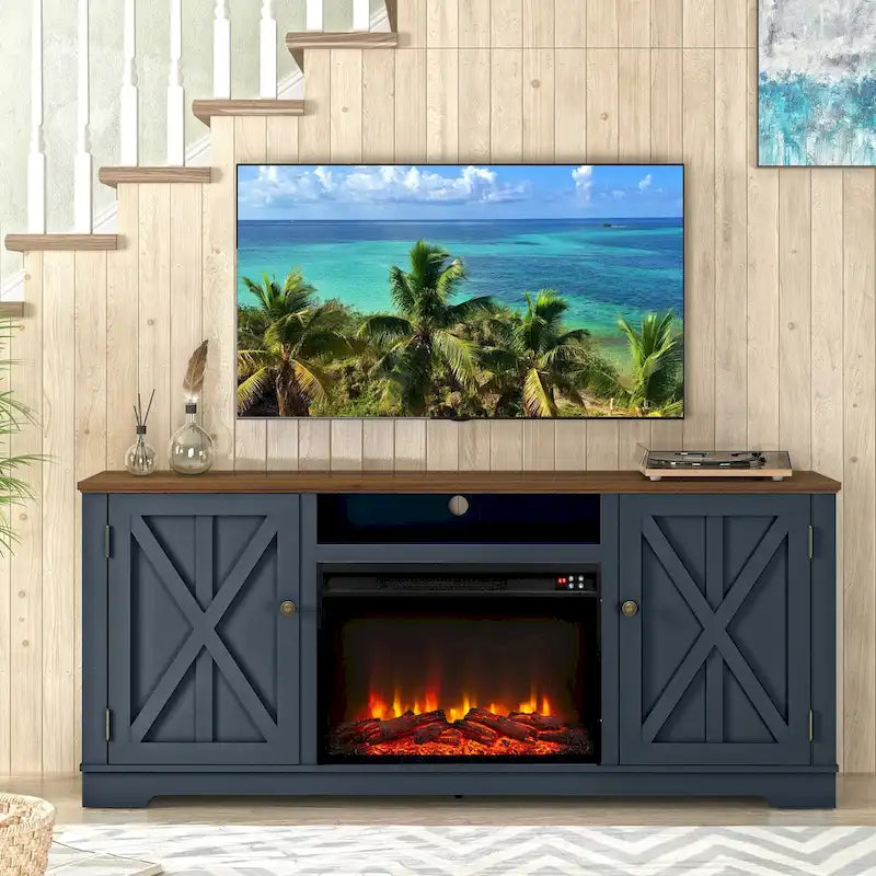 70" TV-Schrank für Farmhouse-Stil bis zu 75" TVs