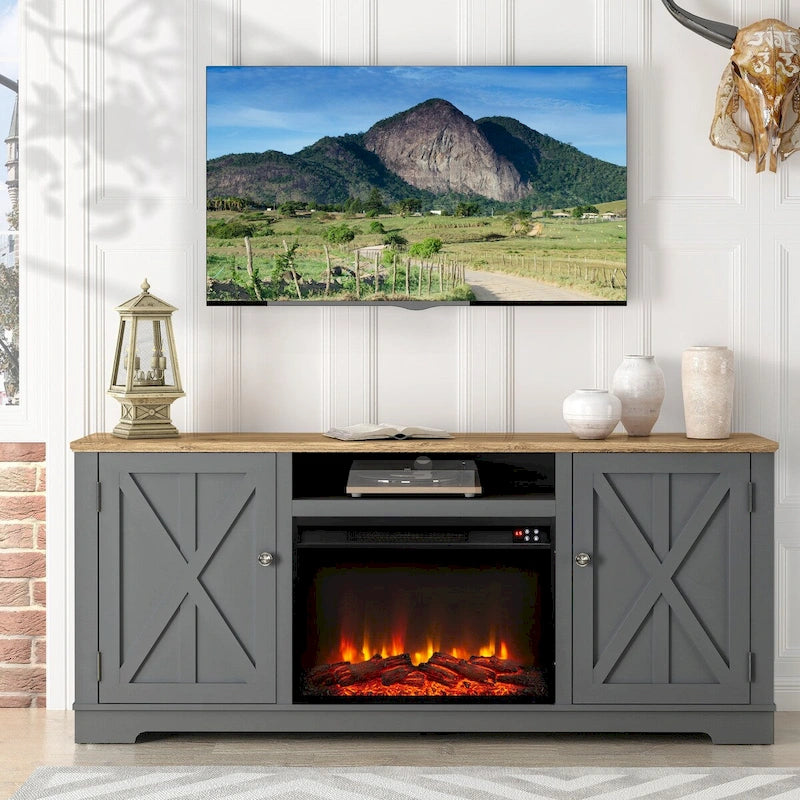 70" TV-Schrank für Farmhouse-Stil bis zu 75" TVs