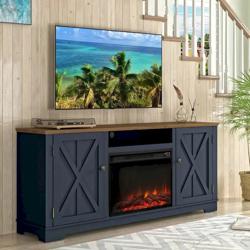 70" TV-Schrank für Farmhouse-Stil bis zu 75" TVs