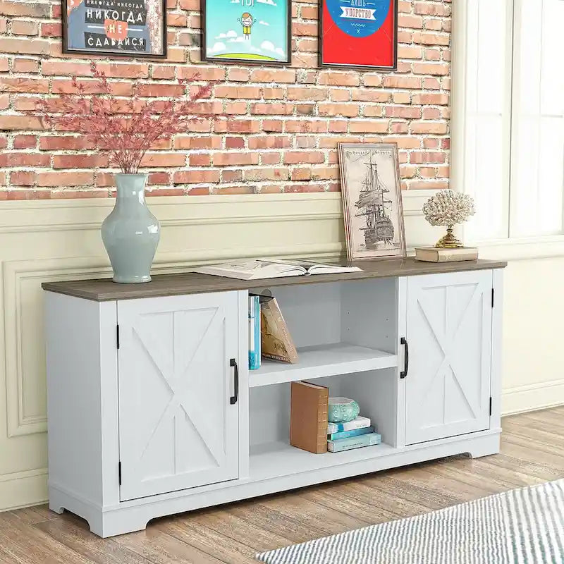 70" TV-Schrank für Farmhouse-Stil bis zu 75" TVs